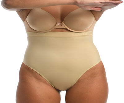 InstantFigure Hi-waist Curvy panty with thong back WP019TC