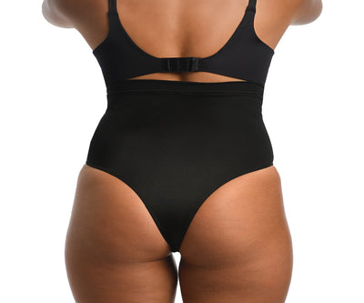 InstantFigure Hi-waist Curvy Plus Size panty with thong back WP019TC