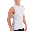 Insta Slim ISPro USA Camisa de cuello redondo alto sin mangas de compresión media grande y alta - 2MAT018BT