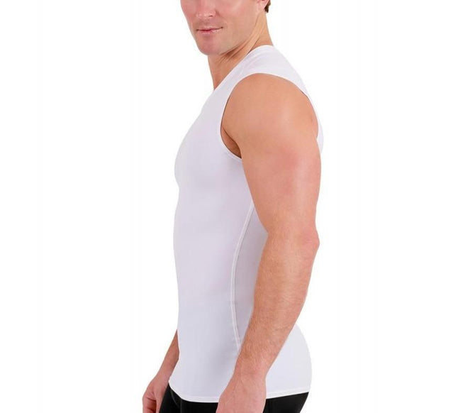 Insta Slim I.S.Pro USA Medium Compression Sleeveless High V-Neck Shirt - 2VAT013 Midnight Navy / XL