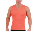 Insta Slim ISPro USA Camiseta sin mangas con cuello en V de compresión media grande y alta - 2VAT0N1BT