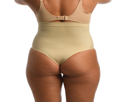 InstantFigure Hi-waist Curvy Plus Size panty with thong back WP019TC