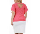 V-Neck Top W/ Lace Inset S/S 3532104C