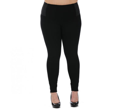 Curvy Plus Size Pant w/Elastic Waist and Tapered Leg 3535325C