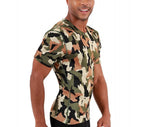 Insta Slim Camo Activewear Short Sleeve Crew Neck 3TAT001, Mesquite, Nevada, NV