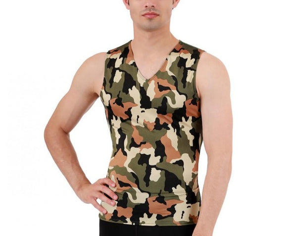 Insta Slim Big & Tall Camo Activewear Sleeveless V- Neck 3VAT0N1BT, Whittier, California, CA