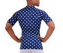Insta Slim I.S.Pro USA Stars Activewear Raglan Short Sleeve Crew Neck  Print - 4MAT019