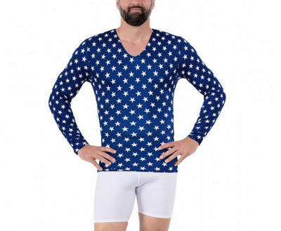 Insta Slim USA Big & Tall Star Activewear Long Sleeve V-Neck 4VLST01BT, San Francisco, California, CA