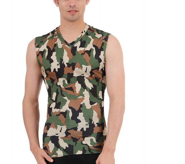 Insta Slim Big & Tall Camo Activewear Sleeveless Shirt 3VAT013BT, Parma, Ohio, OH