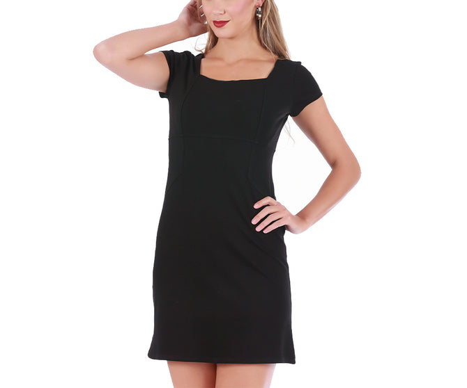 InstantFigure Short Dress with Cap Sleeve 16821D