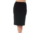 InstantFigure Short Pencil Skirt W/Elastic Waist 168024