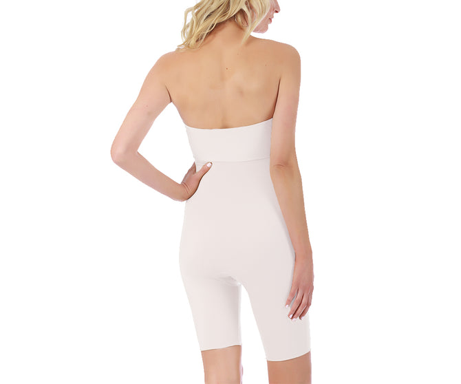InstantFigure Women's Firm Compression Shaping Strapless Bandeau Slip Dress  