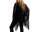 InstantFigure Sheer Mesh Coverup With Cut-out Shoulders 33COTU