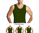 Paquete de 3 camisetas sin mangas de compresión Insta Slim ISPro USA Activewear MA0003