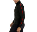 Insta Slim I.S.Pro USA Compression Activewear Zip Up Long Sleeve Jacket W/Contrast Stripe - MA0011