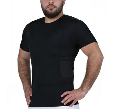 I.S.Pro Tactical Compression Undercover Concealed Carry Holster Crew Neck Shirt MGC018