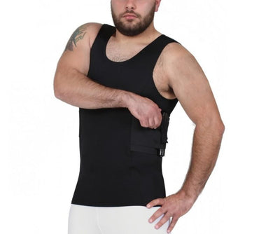 I.S.Pro Tactical Compression Undercover Concealed Carry Holster Muscle Tank Shirt MGT019