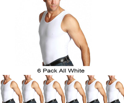 6-Pack Insta Slim I.S.Pro USA Compression Muscle Tanks MS0006
