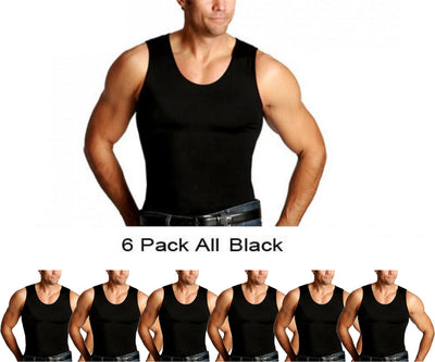 6-Pack Insta Slim I.S.Pro USA Compression Muscle Tanks MS0006