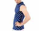 Insta Slim I.S.Pro USA Stars Activewear Sleeveless High Crew Neck Shirt - 4MAT018