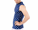 Insta Slim I.S.Pro USA Big & Tall Stars Activewear Sleeveless High Crew Neck Shirt - 4MAT018BT