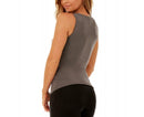 InstantFigure Activewear Camiseta sin mangas de compresión con espalda alta y fruncida - WA40011