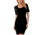 InstantFigure Short Slimming Dress W/Short Sleeves WDA027