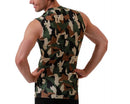Insta Slim I.S.Pro USA Big & Tall Camo Activewear Sleeveless High V-neck Shirt - 3VAT013BT