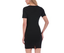 InstantFigure Short Dress with Square-neck and Short Sleeves 168027