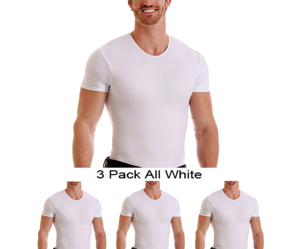 3-Pack Insta Slim Big &Tall Compression Crew Necks, El Paso, Texas, TX