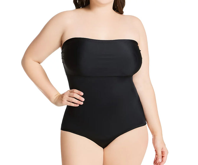 InstantFigure Women’s Firm Control Shaping Strapless Bandeau Body Brief  Bodysuit
